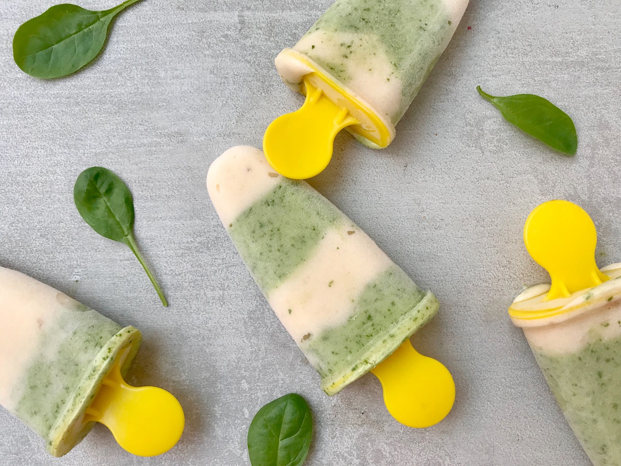 ice cream-banana-baby spinach-dessert-recipe-Iceberg Salat Centar