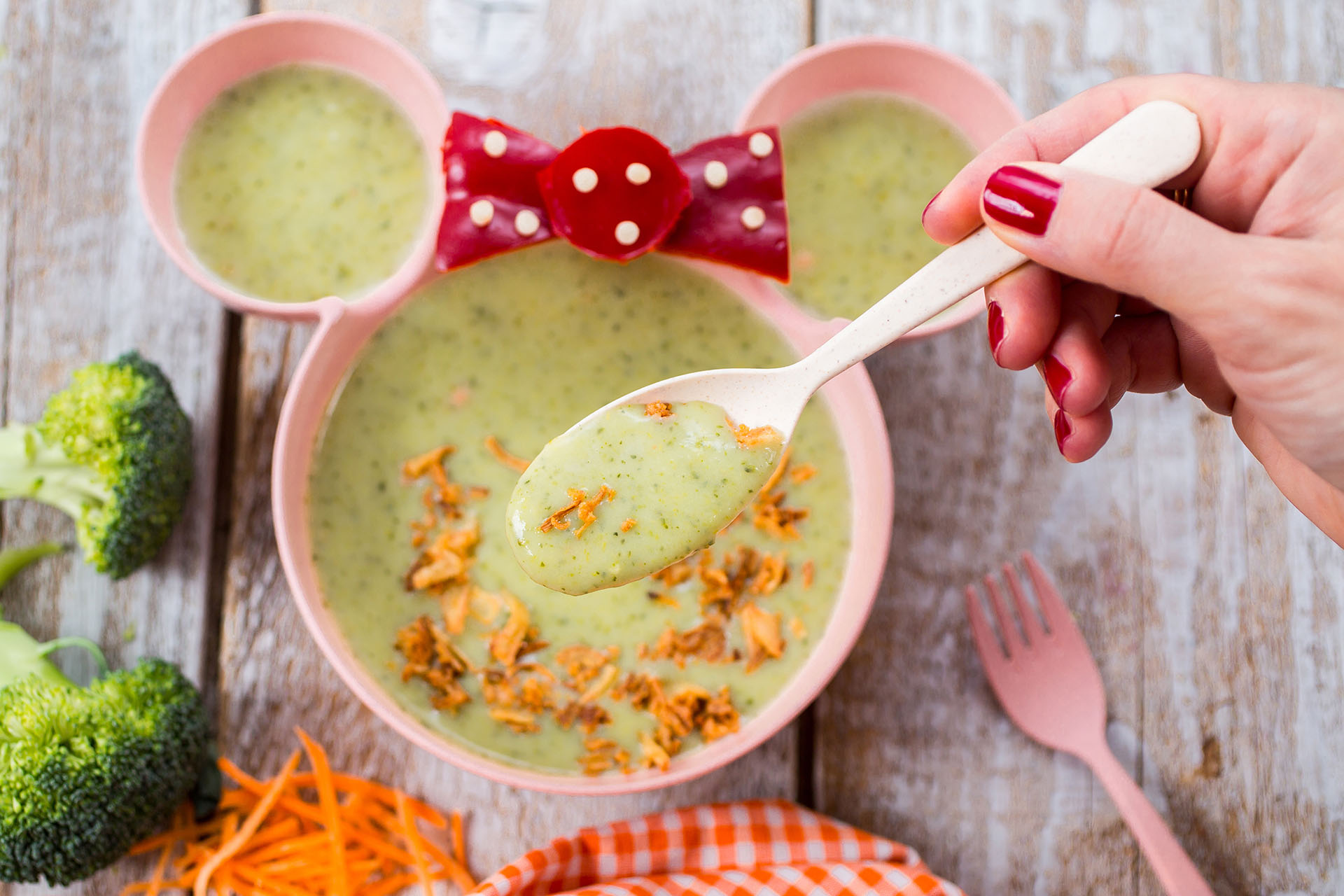 broccoli and baby spinach soup